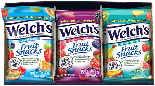WELCH’S 2.25oz Assorted 16pk 2.25oz